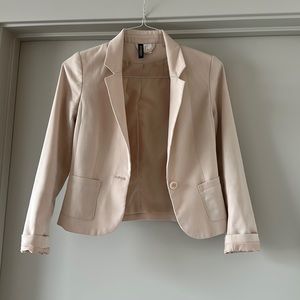 H&M Light/Pale Blush Pink Blazer SZ 2